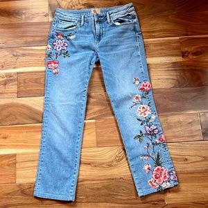 Driftwood Audrey Floral Embroidered Jeans - Sundance